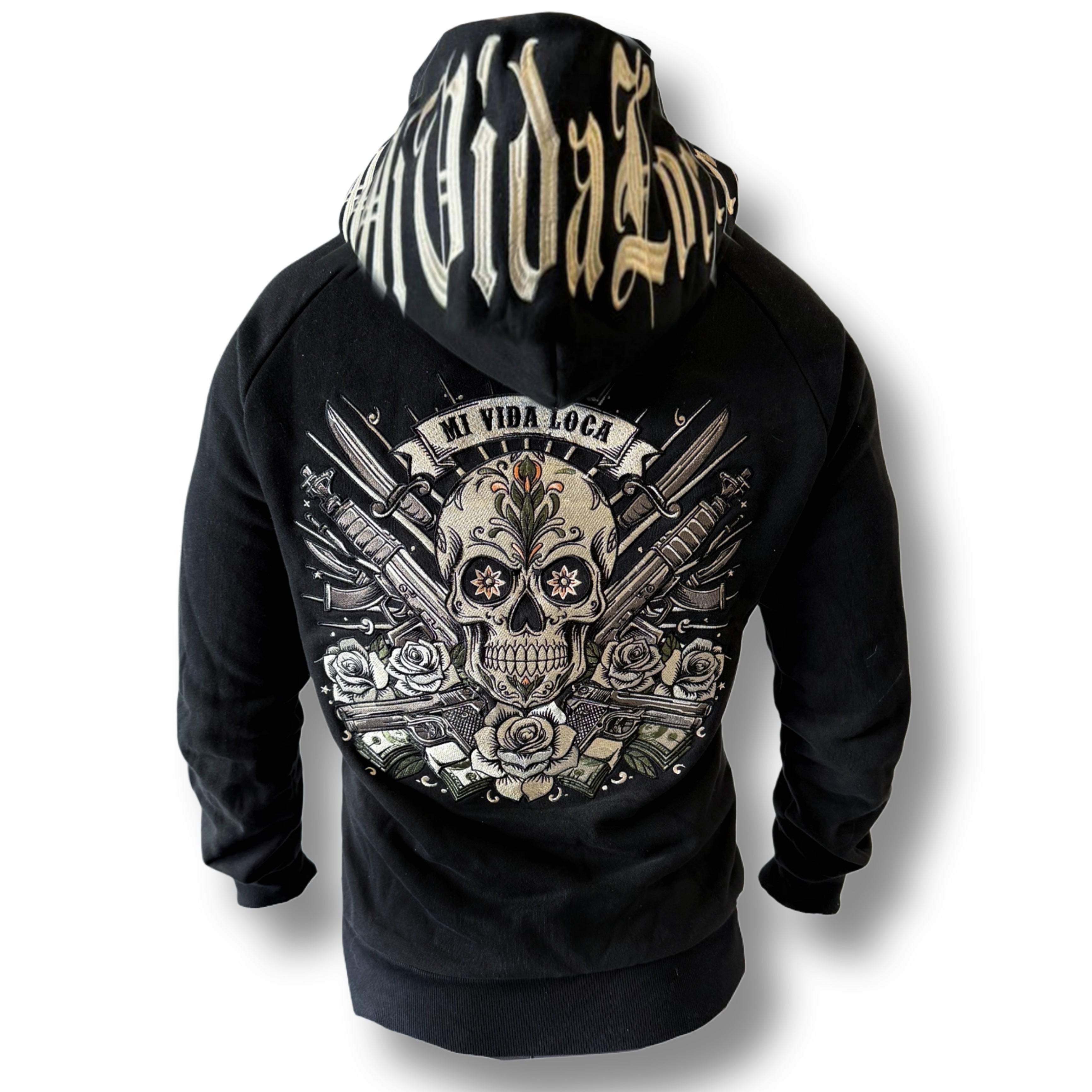 Felpa con cappuccio MVL "Ammo skull"
