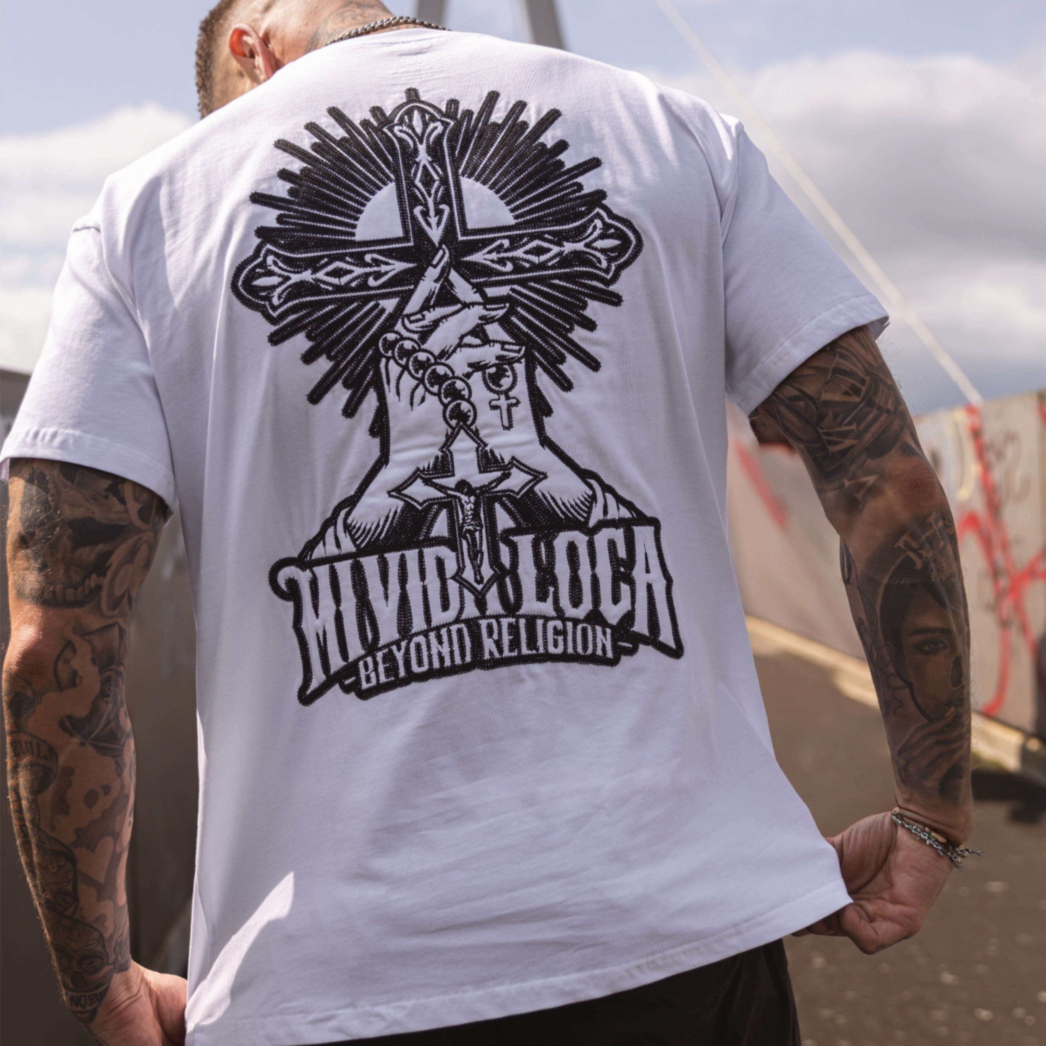 T-shirt MVL Beyond religion - blanc (SURDIMENSIONNÉ)