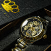 Montre-bracelet automatique MVL "Double skull" avec mouvement japonais