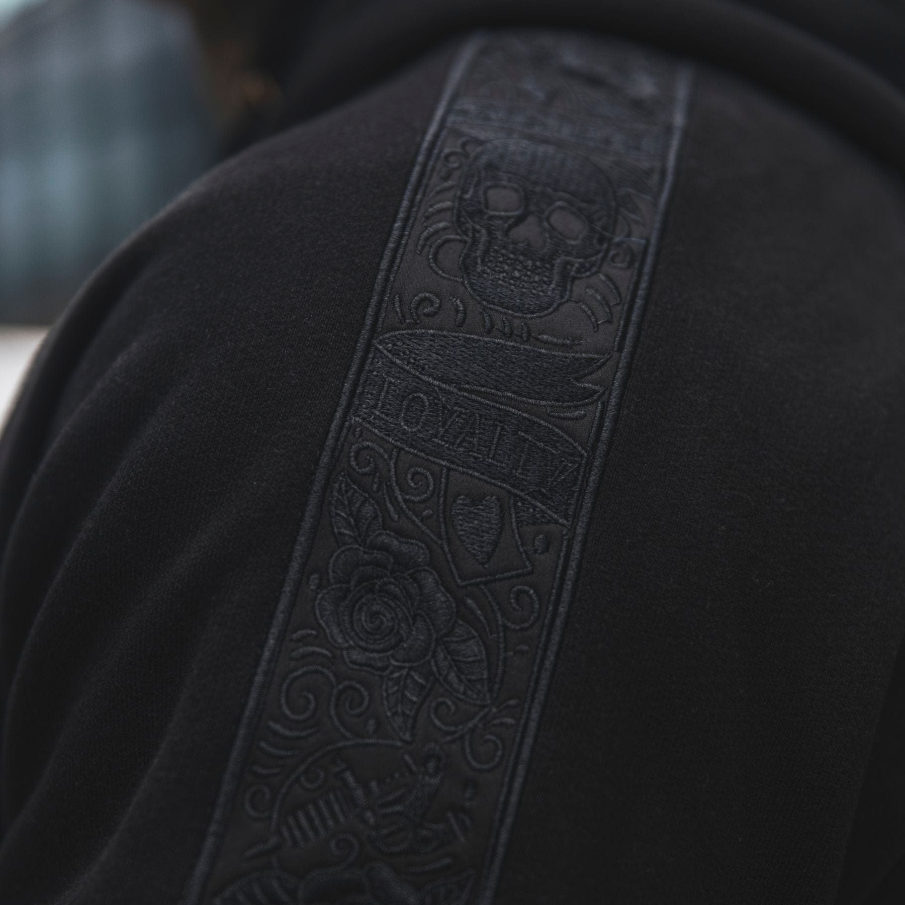 Sweat à capuche survêtement LFR - Noir/noir