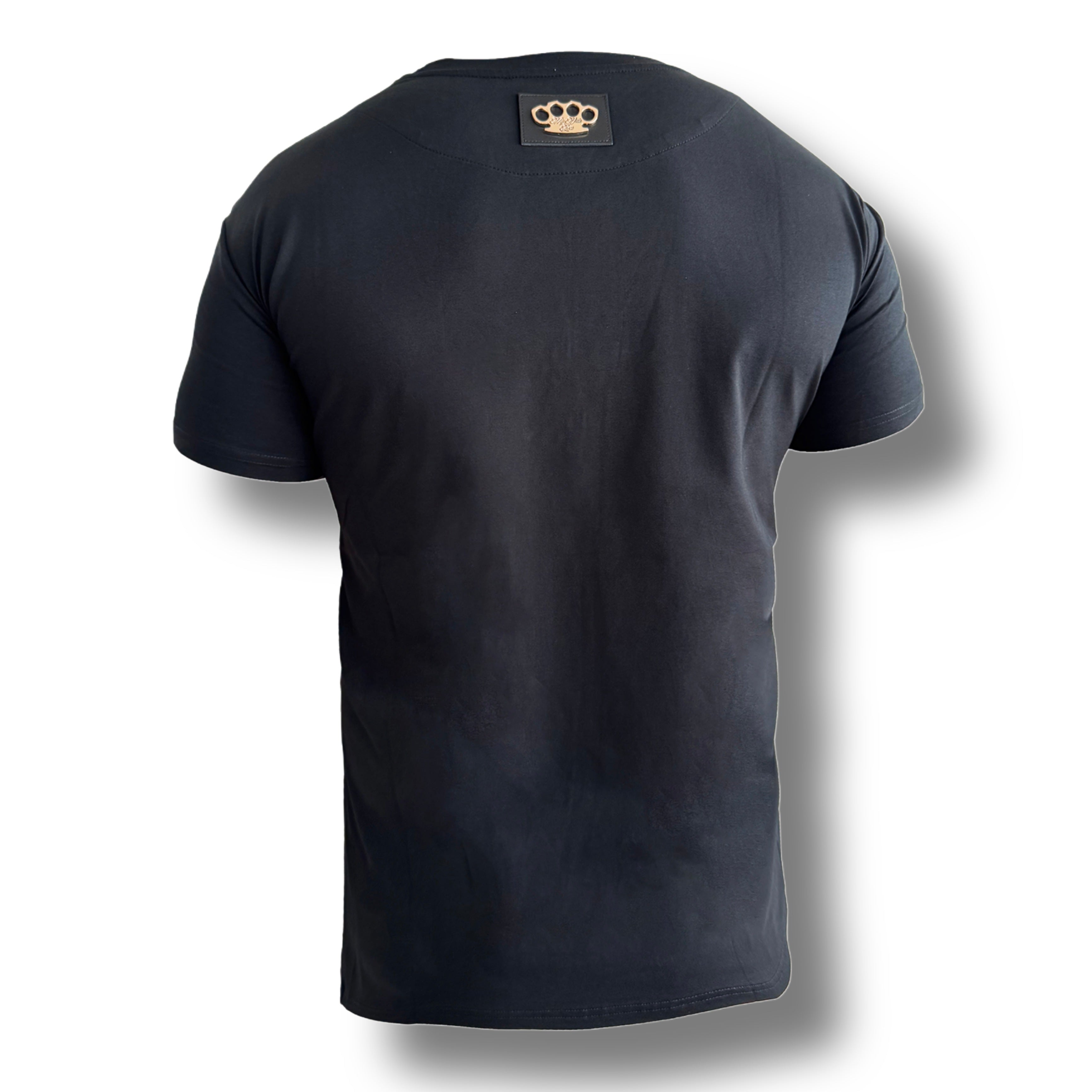 MVL Life ist ein Glücksspiel-Stickerei-T-Shirt - schwarz