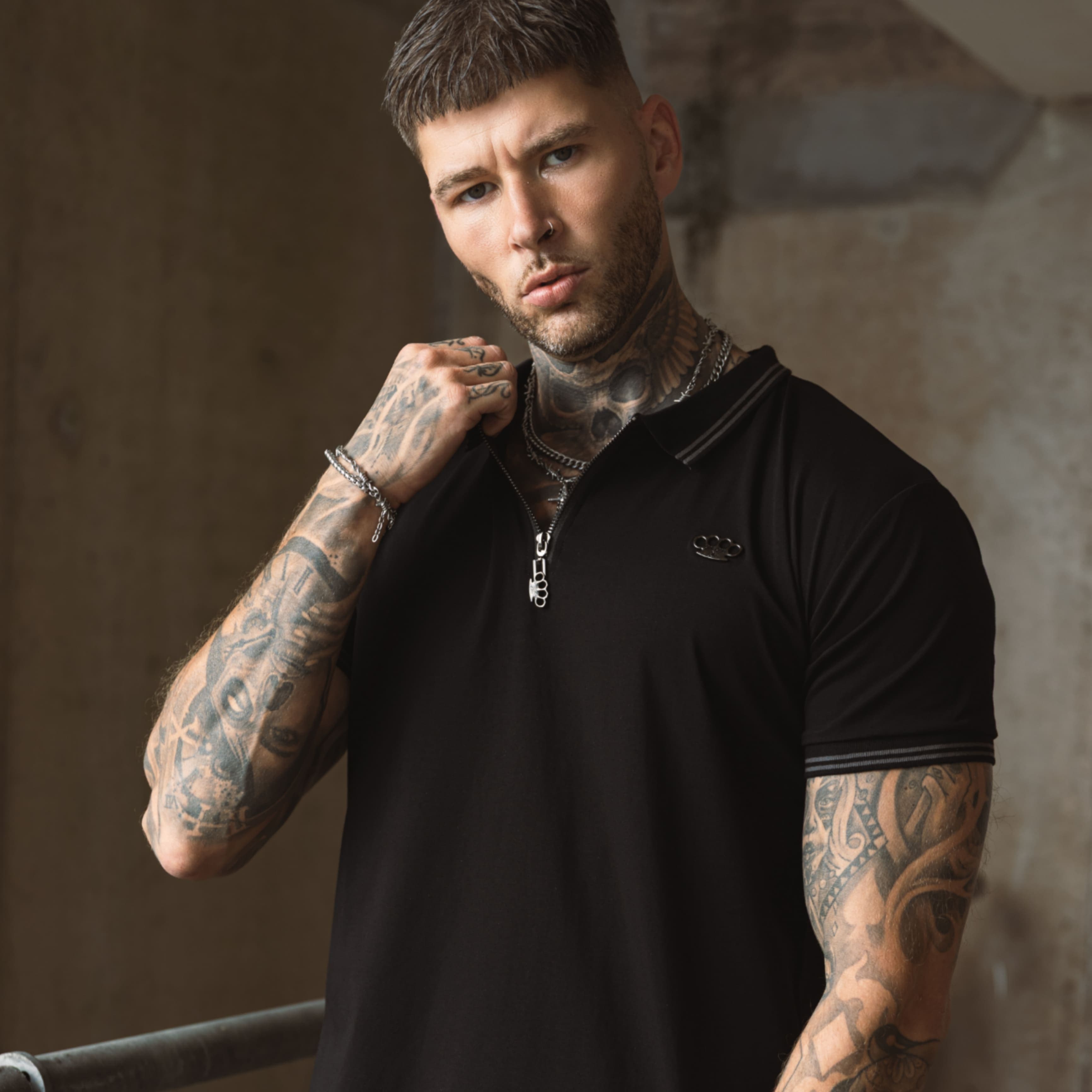 MVL "Eagle" polo shirt - black