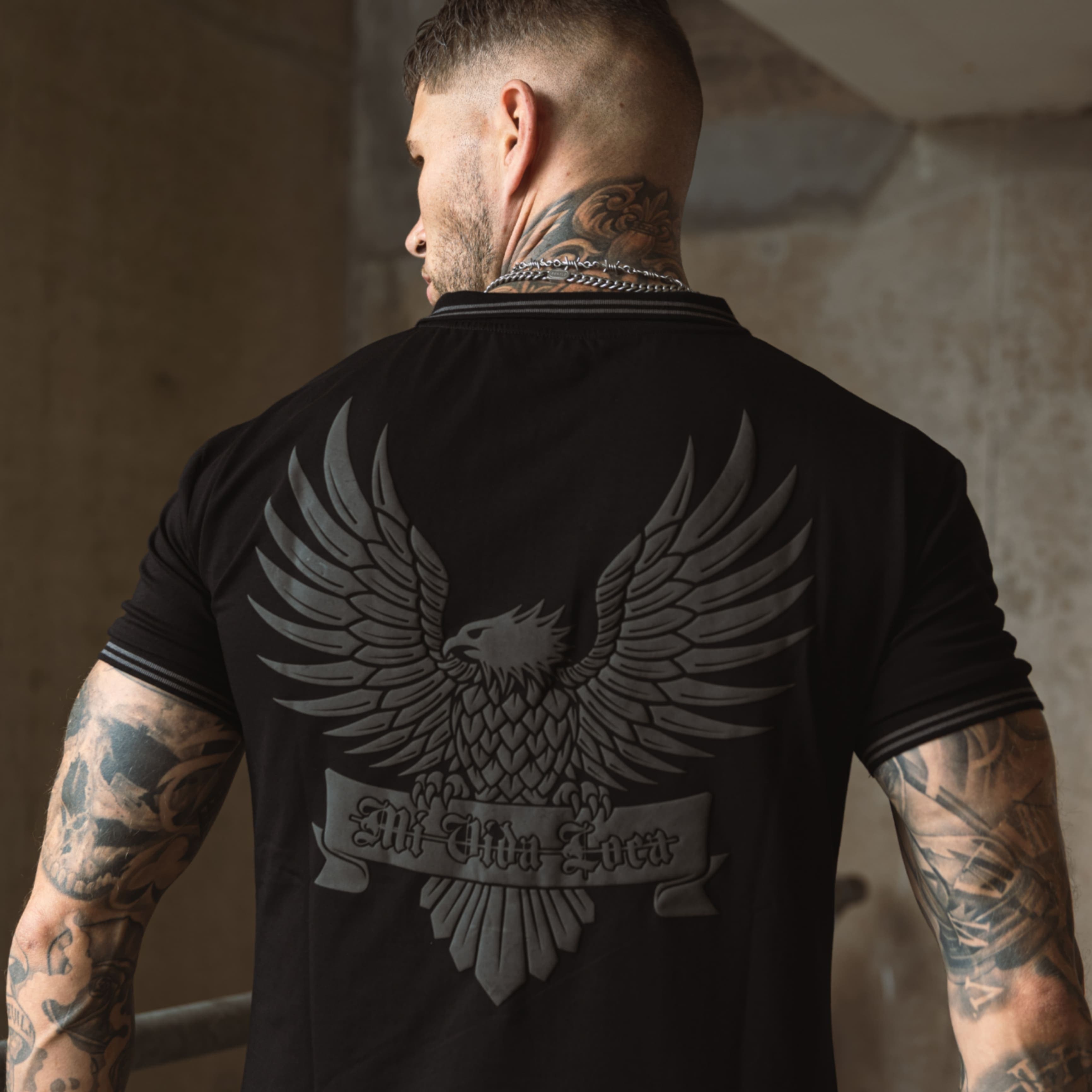 MVL "Eagle" polo shirt - black