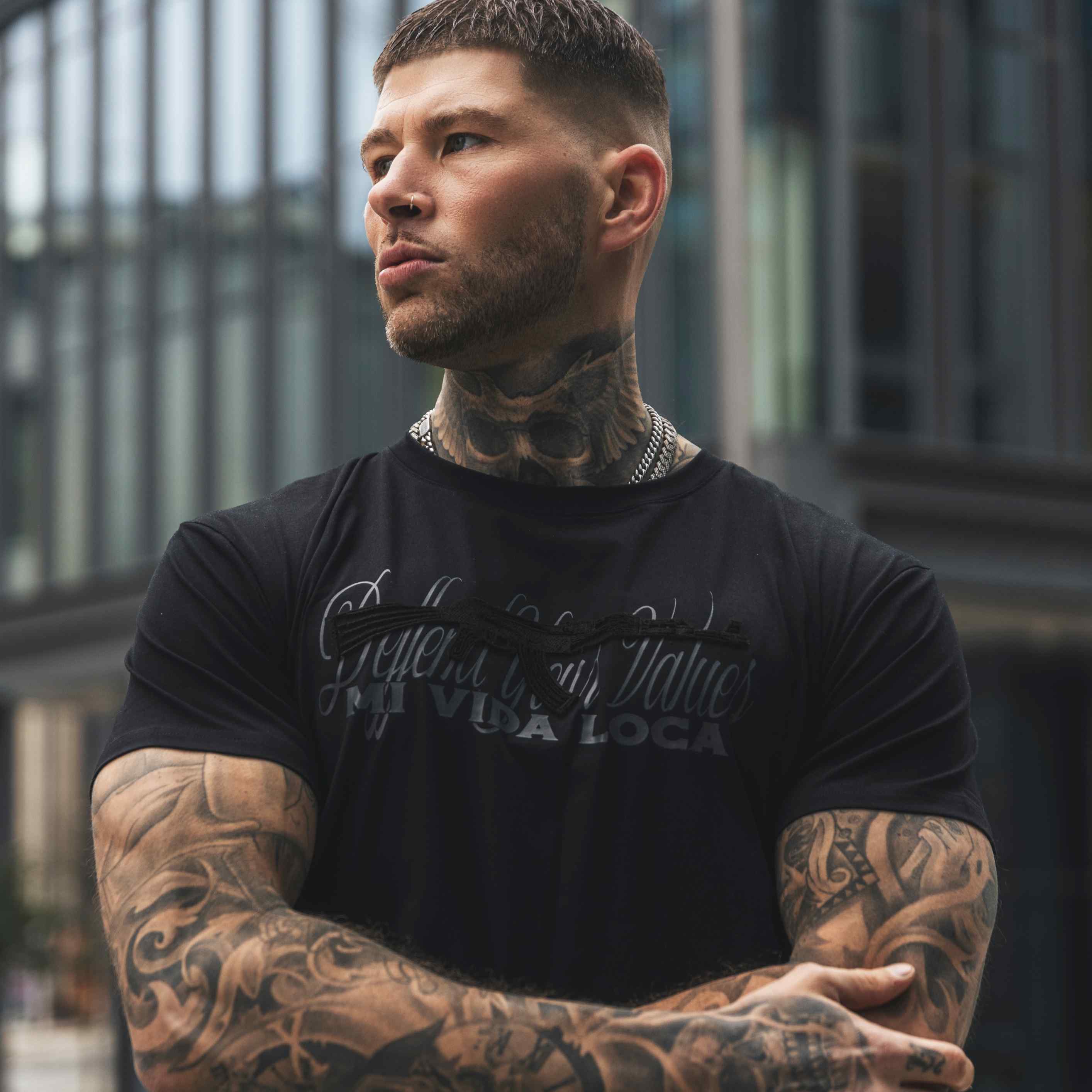 Defend your values T-shirt - black