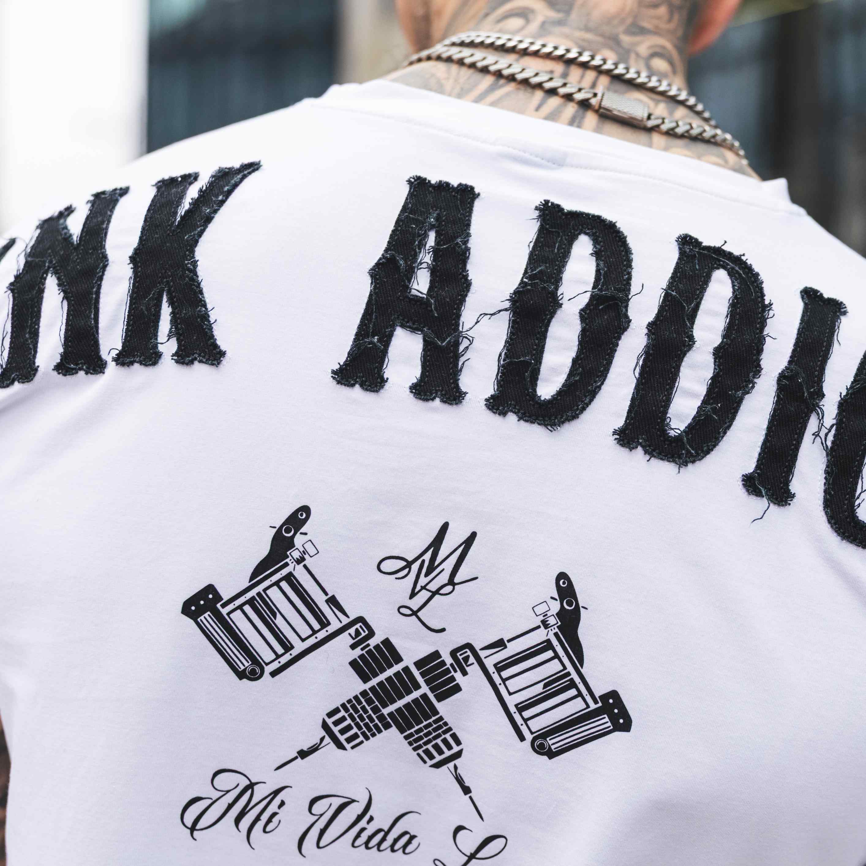 T-shirt « Ink addict » - Blanc