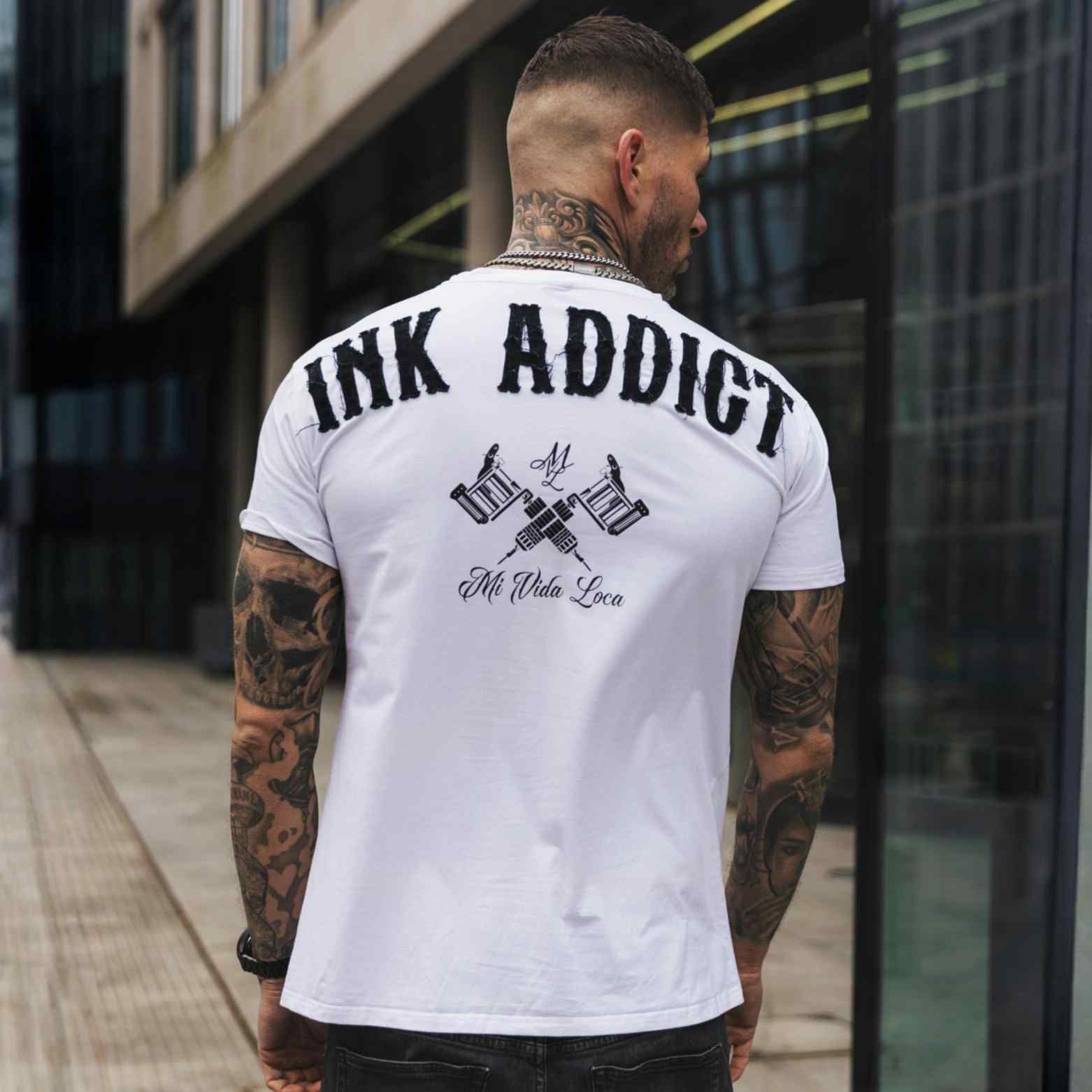 T-shirt « Ink addict » - Blanc