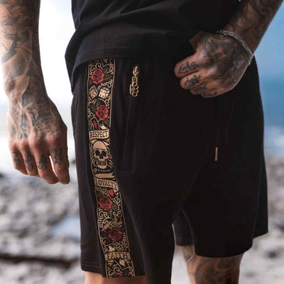 Short de jogging LFR - noir/multicolore