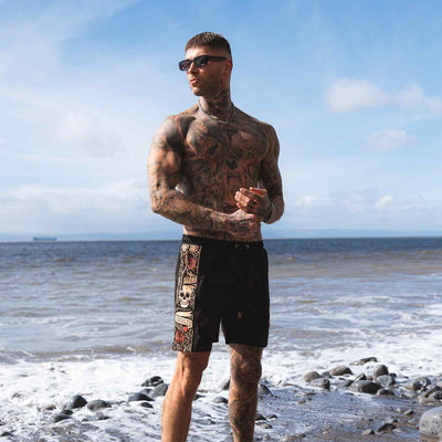 Pantaloncini da nuoto LFR jogger - nero/colorati