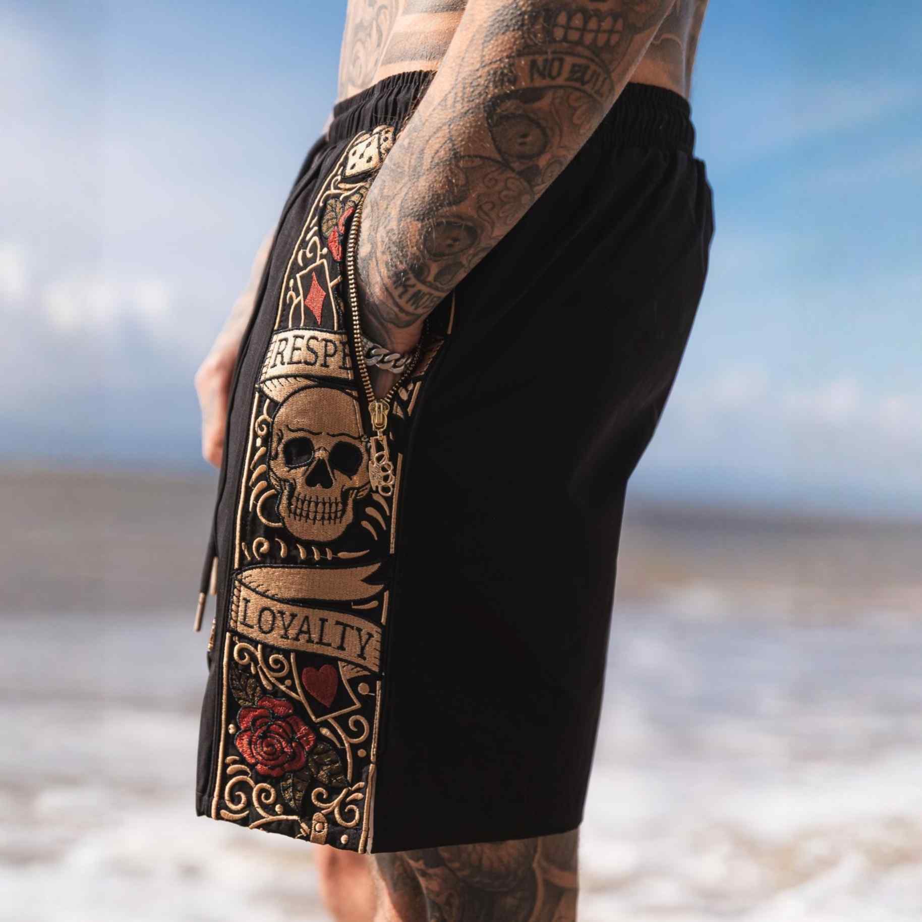 Short de bain LFR Jogger - noir/multicolore