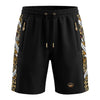 Short de jogging Savage à motifs - noir