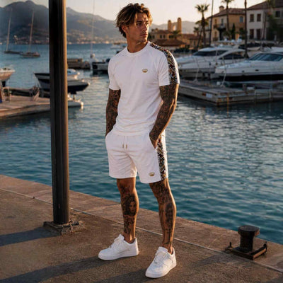 T-shirt Savage à motifs - blanc