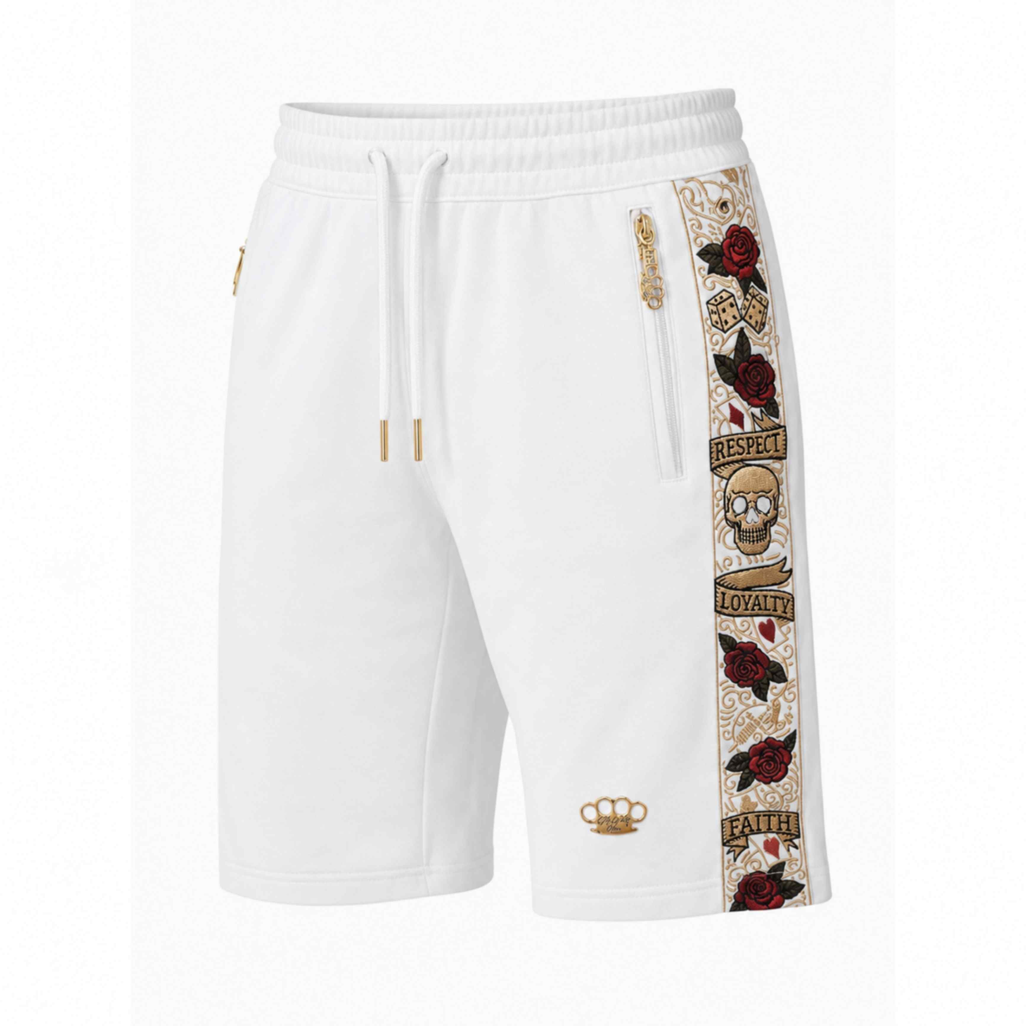 LFR jogger shorts -white/color