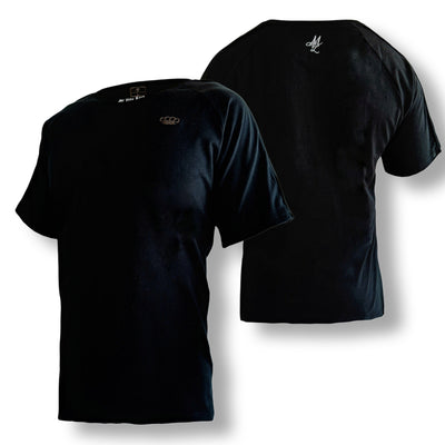 Chemise basique MVL - noire (SURDIMENSIONNÉE)