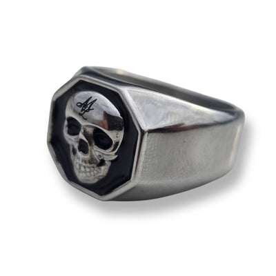 Bague MVL Crâne 3D - argent